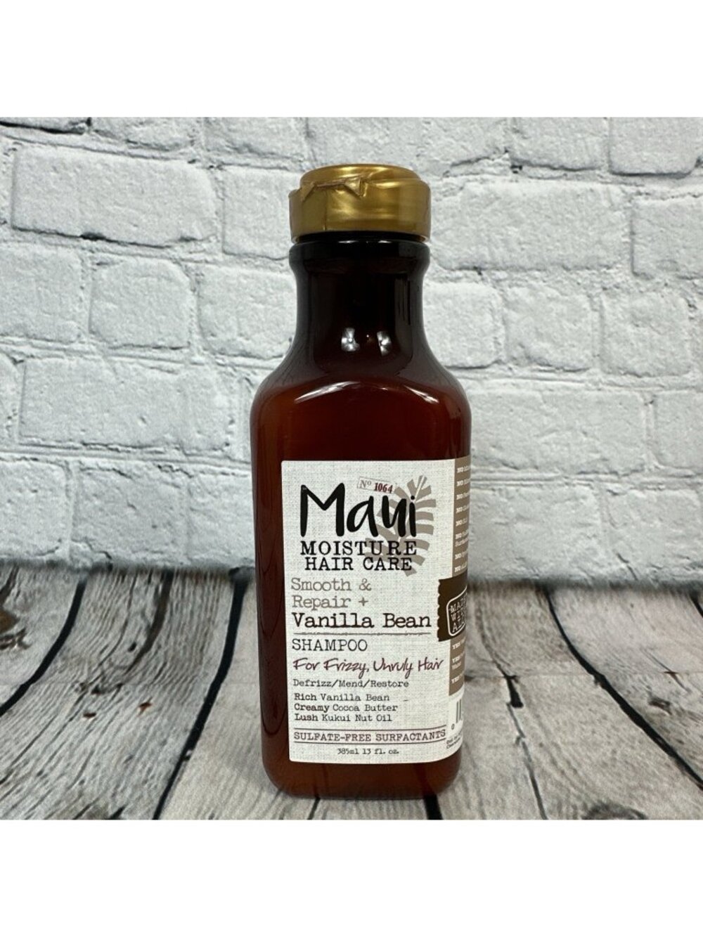 Maui Moisture Smooth & Repair Vanilla Bean Shampoo 13 fl oz New